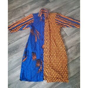 African Style Coat Dress 8 Unique Preppy Colorful Artsy